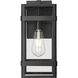 Payton 1 Light 13.75 inch Powder Coated Black Outdoor Wall Sconce